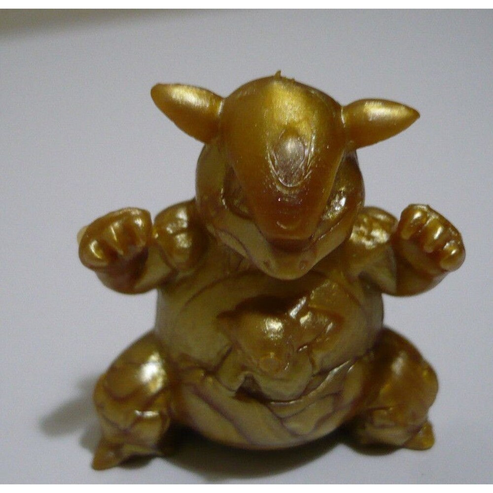Pokemon Mini Figure Kangaskhan Gold Color From Daizanshu Book Bandai RARE